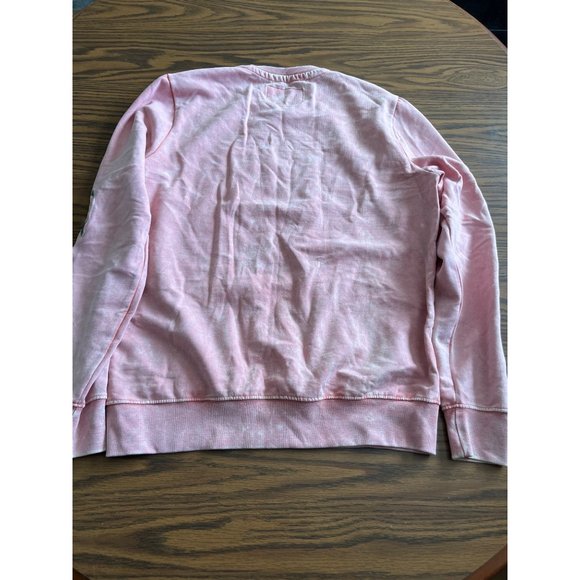 Blind Rooster pink with embroidered sleeves sweatshirt size Large - Picture 2 of 10